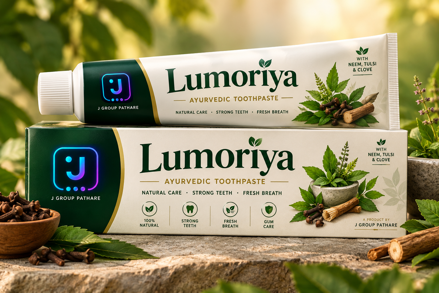 Lumoriya Ayurvedic Toothpaste by J Group Pathare